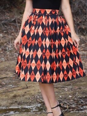 Vixen TRICK R TREAT circle Skirt Sz Xl